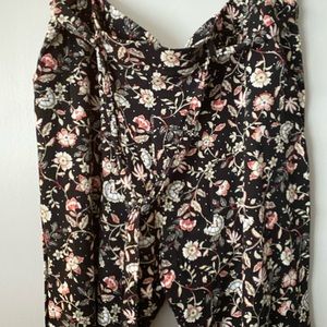 Old Navy wide leg floral pants